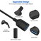 ROFICORD USB 30 Extension Cable2Pack 2FT High Speed Extension Cable USB Male to Female Extension Cord for PlaystationXboxFlash DriveCard ReaderHard DriveKeyboardPrinterScannerDark Blue 2Pack 2FT