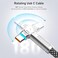 PINGXIN USB C to USB C Cable 66ft 240W 180Rotating USB C Cable Braided Type C Charger Cable Fast Charge for iPhone 1616Pro16Plus16ProMaxMacBook AiriPad ProPixelSamsung Galaxy S23S24 UltraBlack