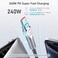 PINGXIN USB C to USB C Cable 66ft 240W 180Rotating USB C Cable Braided Type C Charger Cable Fast Charge for iPhone 1616Pro16Plus16ProMaxMacBook AiriPad ProPixelSamsung Galaxy S23S24 UltraBlack
