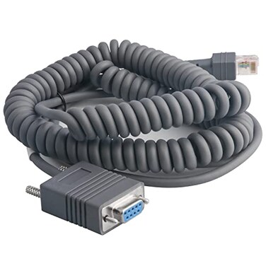 VOTTAN Scanner Cable Spiral RS232 Serial Cable for Symbol Barcode Scanner DS2278SR DS4208 DS4308 DS8108 DS9208 MC9190G 5M 16FT Coiled RS232 Port