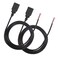 XMSJSIY USB 20 Female Pigtail Cable Extension Power Cable 22AWG 5V 3A USB A Socket to 2 Pin Bare Wire Open End Connector for DIY2 Pcs 1M