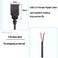 XMSJSIY USB 20 Female Pigtail Cable Extension Power Cable 22AWG 5V 3A USB A Socket to 2 Pin Bare Wire Open End Connector for DIY2 Pcs 1M
