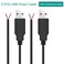 XMSJSIY USB 20 Male Bare Cable Pigtail Open End Extension Cables 5V 3A Power Charge Wires DIY Connector Replacement Cable Cord 18AWG 2pcs 1M