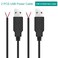 XMSJSIY USB 20 Male Bare Cable Pigtail Open End Extension Cables 5V 3A Power Charge Wires DIY Connector Replacement Cable Cord 18AWG 2pcs 1M