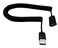 zdyCGTime 10FT25M Spiral Coiled USB 20 Male to Female Data Sync Charge Cable Black