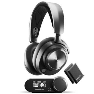 SteelSeries Arctis Nova Pro Wireless MultiSystem Gaming Headset Premium HiFi Drivers Active Noise Cancellation Infinity Power System ClearCast Gen 2 Mic Renewed