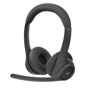 Logitech Zone 301 Wireless Bluetooth Headset with NoiseCanceling Microphone Compatible with Windows Mac Chrome Linux iOS iPadOS Android Graphite