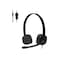 Logitech H151 Wired Headset Analog Stereo Headphones with Rotating NoiseCancelling Microphone 35 mm Audio Jack inLine Controls PCMacLaptopTabletSmartphone Black