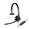 Logitech H570e Wired Headset Mono Headphones with NoiseCancelling Microphone USB InLine Controls with Mute Button Indicator LED PCMacLaptop Black