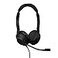 Jabra Evolve2 30 SE 2025 Version Wired DualEar Headset with Microphone for Work Computer Headset New USBA and USBC Cable Goes with All Online Meeting Platforms Black