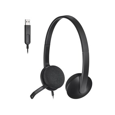 Logitech USB Headset H340 Stereo USB Headset for Windows and Mac Black