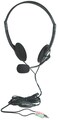 MANHATTAN Manhattan 35mm Stereo Headset with Mic with Microphone Volume Control 35 mm Stereo Plugs 65ft Cable for Desktop Laptop Computers 164429