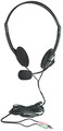 MANHATTAN Manhattan 35mm Stereo Headset with Mic with Microphone Volume Control 35 mm Stereo Plugs 65ft Cable for Desktop Laptop Computers 164429