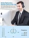 New Bee New bee USB Headset with Mic for PC OnEar Computer Laptop Headphones with Noise Cancelling Microphone USBC Adapter for Home Office Online Class Skype Zoom Black