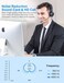 New Bee New bee USB Headset with Mic for PC OnEar Computer Laptop Headphones with Noise Cancelling Microphone USBC Adapter for Home Office Online Class Skype Zoom Black