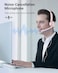NUBWO HW02 USB Headset with Microphone Noise Cancelling inline Control Ultra Comfort Computer Headphones for Laptop pc OnEar Wired Office Call Center Headset for Boom Skype Webinars Pink