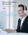 NUBWO HW02 USB Headset with Microphone Noise Cancelling inline Control Ultra Comfort Computer Headphones for Laptop pc OnEar Wired Office Call Center Headset for Boom Skype Webinars Pink