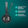 EPOS Sennheiser SC 75 USB MS 507086 DoubleSided Business Headset For Skype for Business with Mobile Phone Tablet Softphone and PC HD Sound NoiseCancelling Microphone Black