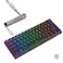 RK ROYAL KLUDGE RK61 60 Mechanical Gaming Keyboard with Coiled Cable 24GhzBluetoothWired Wireless Bluetooth Mini Keyboard 61 Keys RGB HotSwappable Red Switch Ergonomic Design Black