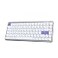 EPOMAKER Luma84 Low Profile Aluminum Mechanical Keyboard QMKVIA Programmable TriMode Wireless WinMACLinux Compatible RGB Backlight WhitePurple Gateron LowProfile Red Switch