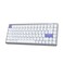 EPOMAKER Luma84 Low Profile Aluminum Mechanical Keyboard QMKVIA Programmable TriMode Wireless WinMACLinux Compatible RGB Backlight WhitePurple Gateron LowProfile Red Switch
