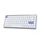 EPOMAKER Luma84 Low Profile Aluminum Mechanical Keyboard QMKVIA Programmable TriMode Wireless WinMACLinux Compatible RGB Backlight WhitePurple Gateron LowProfile Red Switch