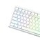 EPOMAKER Glintrix PBT Shine Through Keycaps Arris Keys Backlit Double Shot Cherry Profile 607596Full Size Custom Keyboard Keycaps Set for Mechanical Gaming Keyboard White