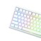 EPOMAKER Glintrix PBT Shine Through Keycaps Arris Keys Backlit Double Shot Cherry Profile 607596Full Size Custom Keyboard Keycaps Set for Mechanical Gaming Keyboard White