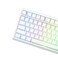 EPOMAKER Glintrix PBT Shine Through Keycaps Arris Keys Backlit Double Shot Cherry Profile 607596Full Size Custom Keyboard Keycaps Set for Mechanical Gaming Keyboard White