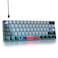 Mosptnspg Protable 60 Percent Gaming Keyboard Mechanical Mini Compact RGB Backlit 61 Keys Wired Office Keyboard with Blue Switch for MacWin DolchBlue Switch