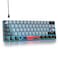 Mosptnspg Protable 60 Percent Gaming Keyboard Mechanical Mini Compact RGB Backlit 61 Keys Wired Office Keyboard with Blue Switch for MacWin DolchBlue Switch