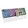 Guiheng Wired Crack Rainbow Gaming Keyboard and Mouse Combo 104 Keys Light Up Mechanical Feeling Computer Keyboard Wired Gaming Keyboard and Mouse for PC MAC Xbox GamerBlack