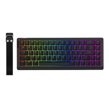 EPOMAKER HE68 Lite Hall Effect Gaming Keyboard 8k Polling 128K Scan Rate 0005mm Adjustable Trigger 0125ms Latency 5Layer SoundDampened Snap Key SOCD ARGB Wired Mac Software Black