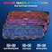 BlueFinger Backlit Gaming Keyboard Mouse and LED Headset Combo USB Wired 3 Color Crack Backlit Blue LED Light Headset Set for Work and Game