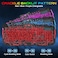 BlueFinger Gaming Keyboard Mouse Headset Combo USB Wired Crack Backlit114 Keys Letters Glow LED Keyboard Red LED Light Headset for Laptop PC Computer Work and Game