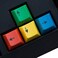 Kelendle 4 Pcs Personalized Colorful PBT Cherry Profile Gaming Keycaps Replacement for Mechanical Keyboard MX Switch RGBY Arrows