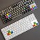 Kelendle 4 Pcs Personalized Colorful PBT Cherry Profile Gaming Keycaps Replacement for Mechanical Keyboard MX Switch RGBY Arrows