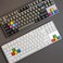 Kelendle 4 Pcs Personalized Colorful PBT Cherry Profile Gaming Keycaps Replacement for Mechanical Keyboard MX Switch RGBY Arrows