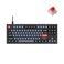 Keychron V3 Wired Custom Mechanical Keyboard TKL Tenkeyless QMKVIA Programmable Macro with Hotswappable K Pro Red Switch Compatible with Mac Windows Linux Frosted BlackTranslucent