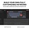 Keychron V3 Wired Custom Mechanical Keyboard TKL Tenkeyless QMKVIA Programmable Macro with Hotswappable K Pro Red Switch Compatible with Mac Windows Linux Frosted BlackTranslucent