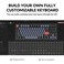 Keychron V3 Wired Custom Mechanical Keyboard TKL Tenkeyless QMKVIA Programmable Macro with Hotswappable K Pro Red Switch Compatible with Mac Windows Linux Frosted BlackTranslucent
