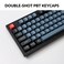 Keychron V3 Wired Custom Mechanical Keyboard TKL Tenkeyless QMKVIA Programmable Macro with Hotswappable K Pro Red Switch Compatible with Mac Windows Linux Frosted BlackTranslucent