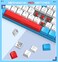 LexonElec T60PRO 60 Mechanical Keyboard and Mouse Coiled USB C Cable Compact RGB LED Backlit Keyboard Linear Red Switch 6400 DPI Programmable RGB Mouse for PC Mac GamerBlueWhite
