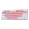 Redragon K617 Fizz 60 Wired RGB Gaming Keyboard 61 Keys HotSwap Compact Mechanical Keyboard wWhite and Pink Color Keycaps Linear Red Switch Pro DriverSoftware Supported
