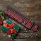 Rii Gaming Keyboard and Mouse Set 3LED Backlit Mechanical Feel Business Office Keyboard Colorful Breathing Backlit Mouse for Working or Primer Gaming Office Device RK108