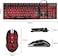 Rii Gaming Keyboard and Mouse Set 3LED Backlit Mechanical Feel Business Office Keyboard Colorful Breathing Backlit Mouse for Working or Primer Gaming Office Device RK108