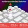 RK ROYAL KLUDGE RK68 Wired 65 Mechanical Keyboard RGB Backlit UltraCompact 60 Layout 68 Keys Gaming Keyboard Hot Swappable Keyboard with StandAlone ArrowControl Keys Red Switch White