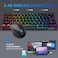 Snpurdiri 60 Wireless Gaming Keyboard and Mouse Combo Include 24G Small Mini 60 Merchanical Feel Keyboard Ergonomic Design Vertical Feel Wireless Mouse