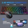 Snpurdiri 60 Wireless Gaming Keyboard and Mouse Combo Include 24G Small Mini 60 Merchanical Feel Keyboard Ergonomic Design Vertical Feel Wireless Mouse