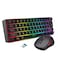 Snpurdiri 60 Wireless Gaming Keyboard and Mouse Combo Include 24G Small Mini 60 Merchanical Feel Keyboard Ergonomic Design Vertical Feel Wireless Mouse